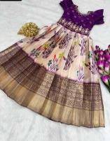 NEW LAUNCIN crape Kids gown Indian clothing manufacturers